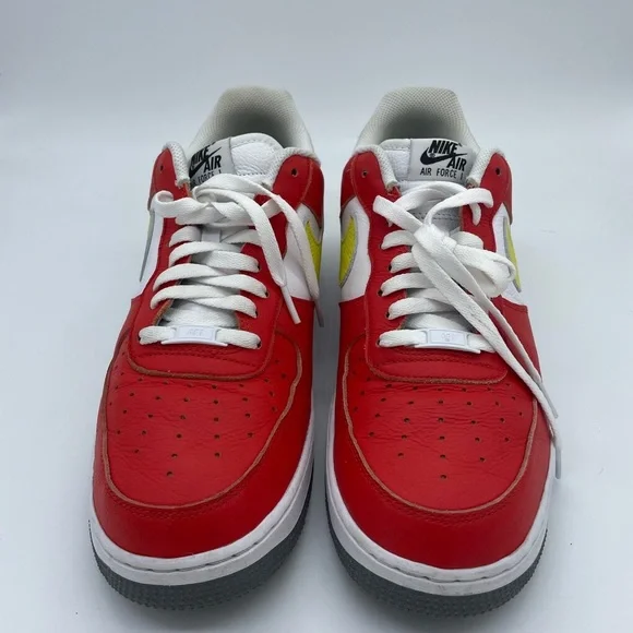 Nike Air Force 1 Low By You Red/white/yellow/grey DN4162-991 Men's Size 11.5 - Picture 3 of 6